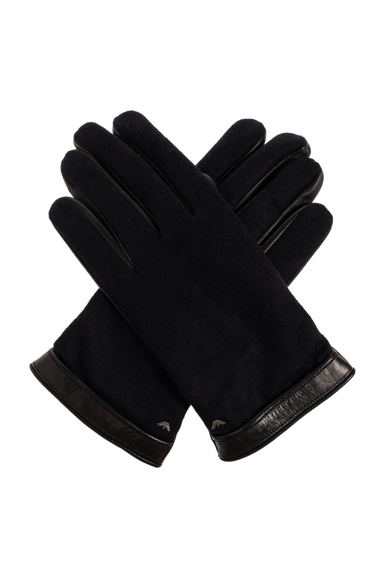 手袋 GIORGIO ARMANI FW25 GLOVE (GW001988 AF19183 UC001) Emporio Armani Gloves with an application in the shape of a